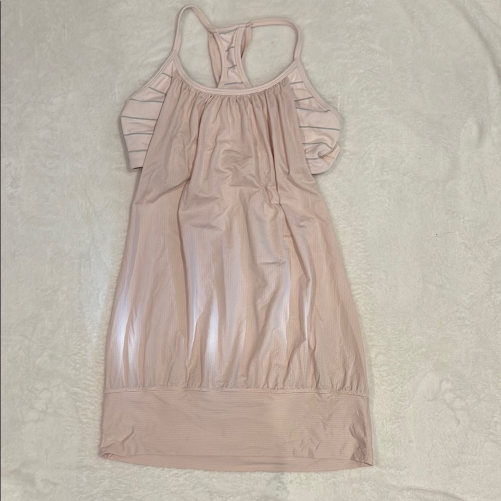 Pink lululemon bra tank top